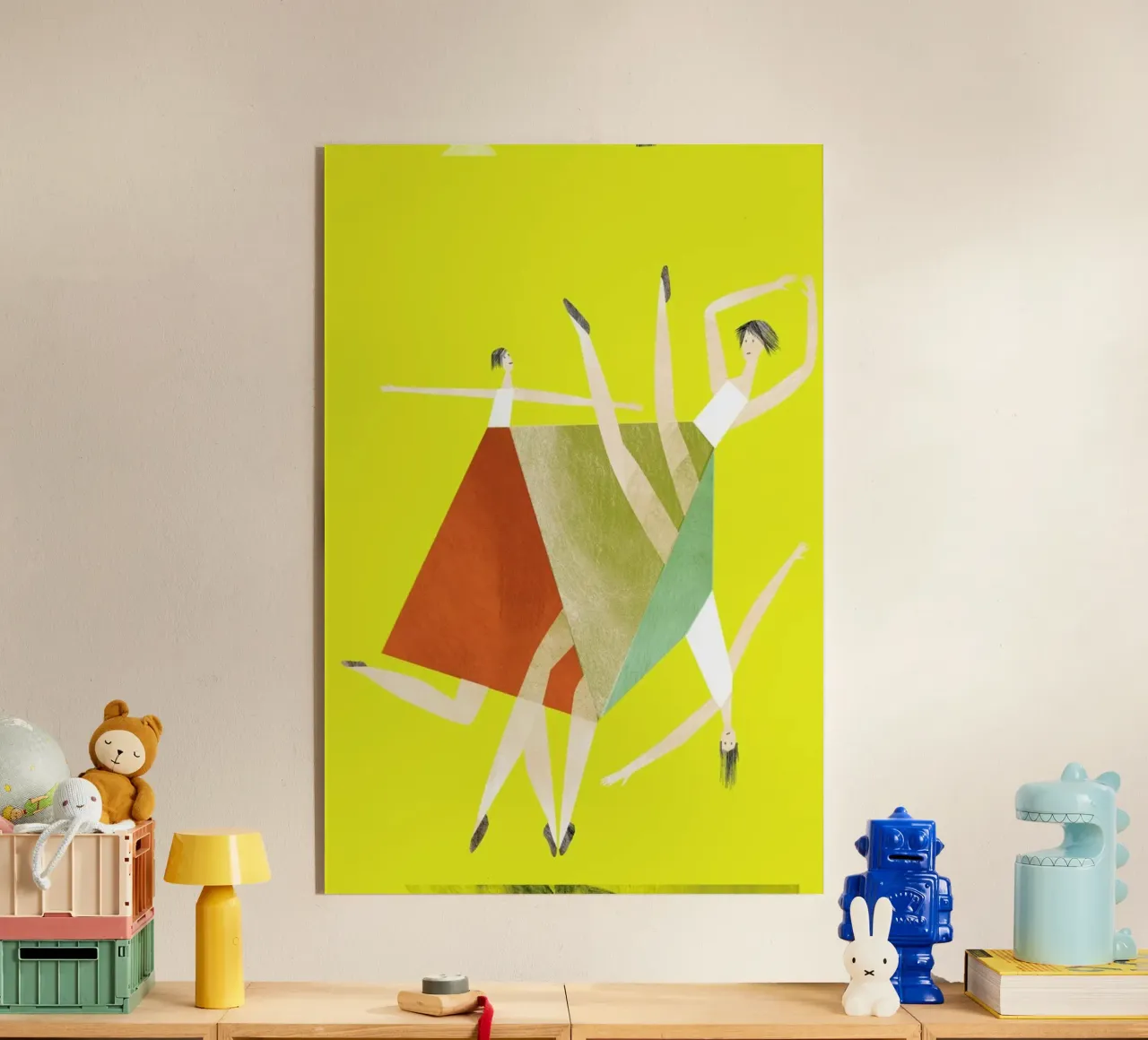 Dancing Yellow plexiglas de Monika Aichele