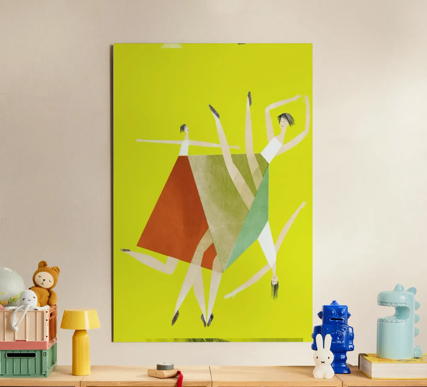 Dancing Yellow pannello forex da Monika Aichele