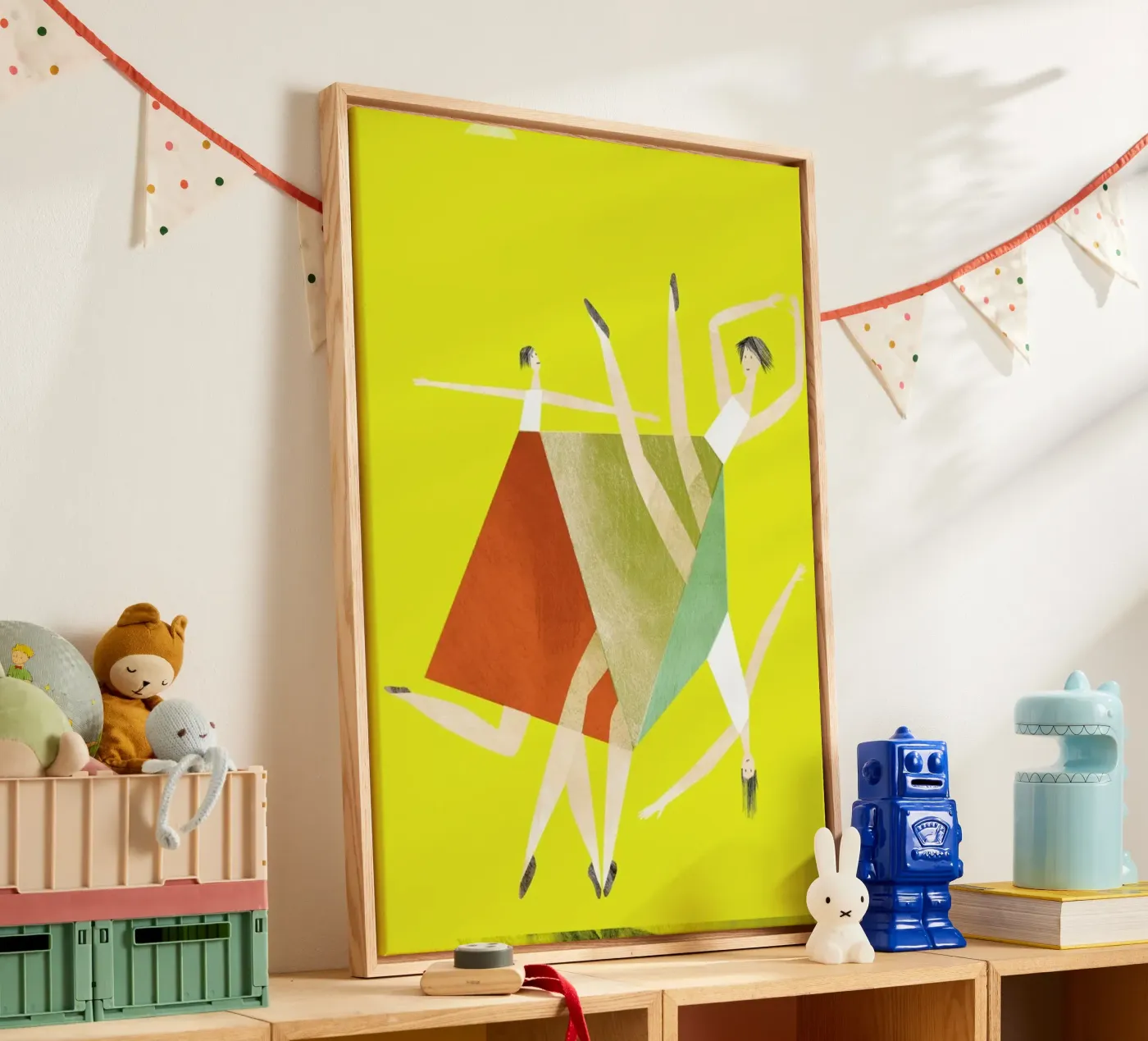 Dancing Yellow Leinwand von Monika Aichele