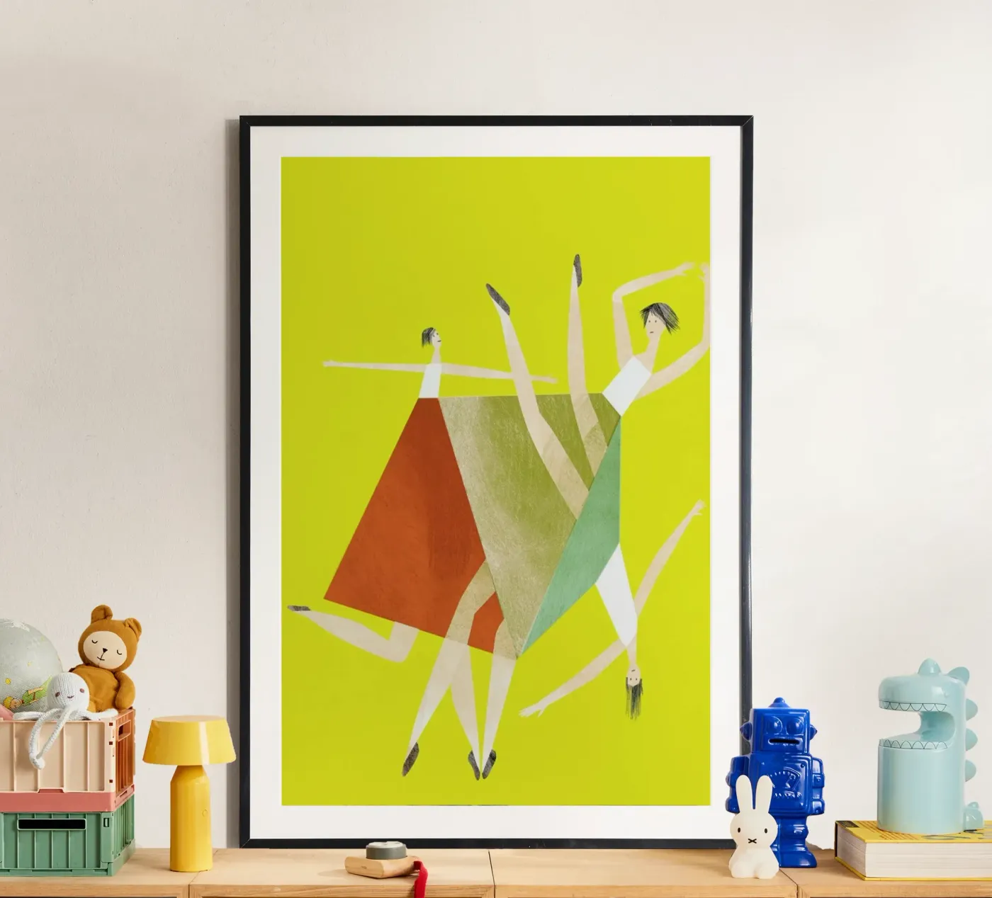 Dancing Yellow poster de Monika Aichele