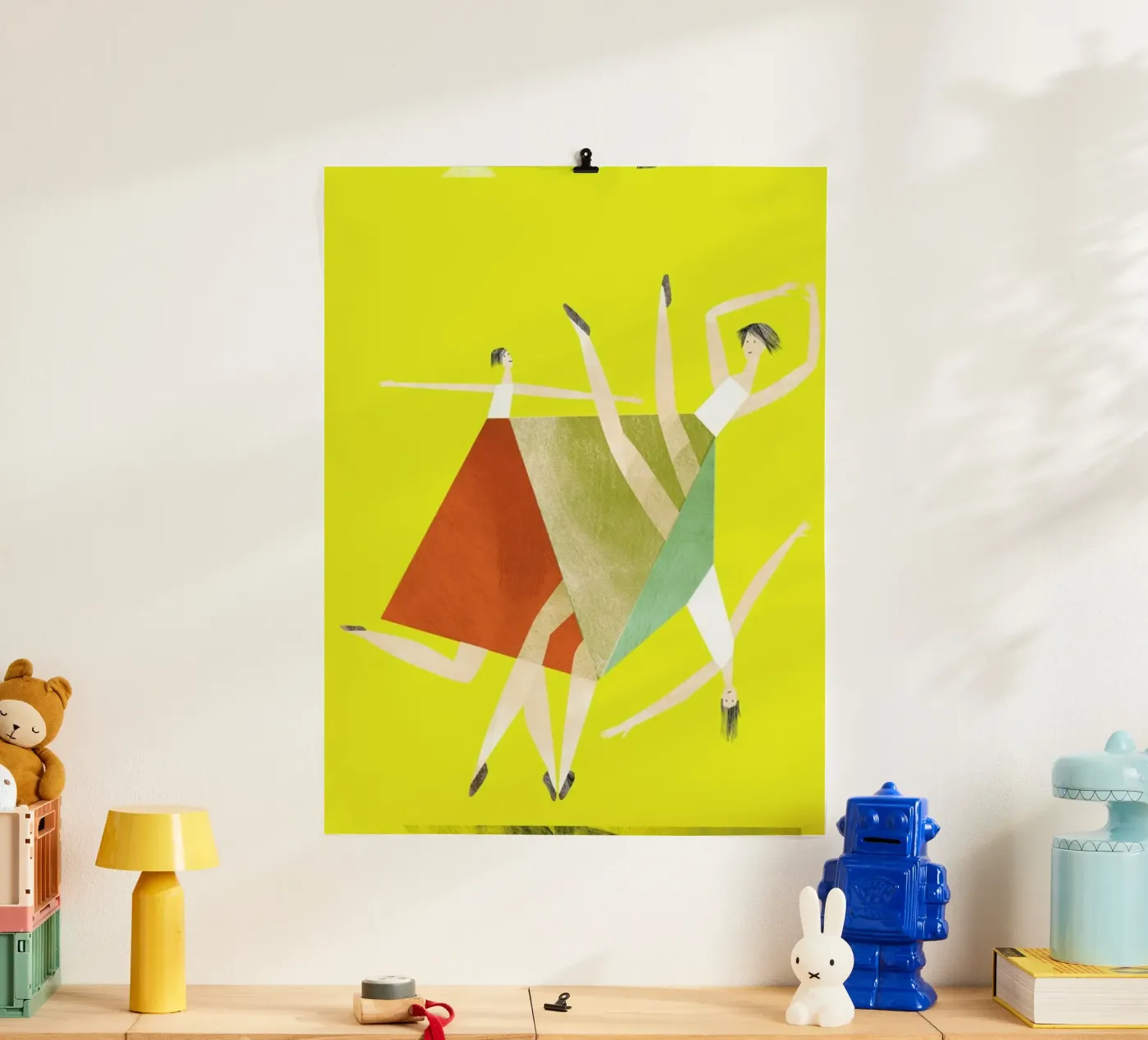Dancing Yellow poster da Monika Aichele