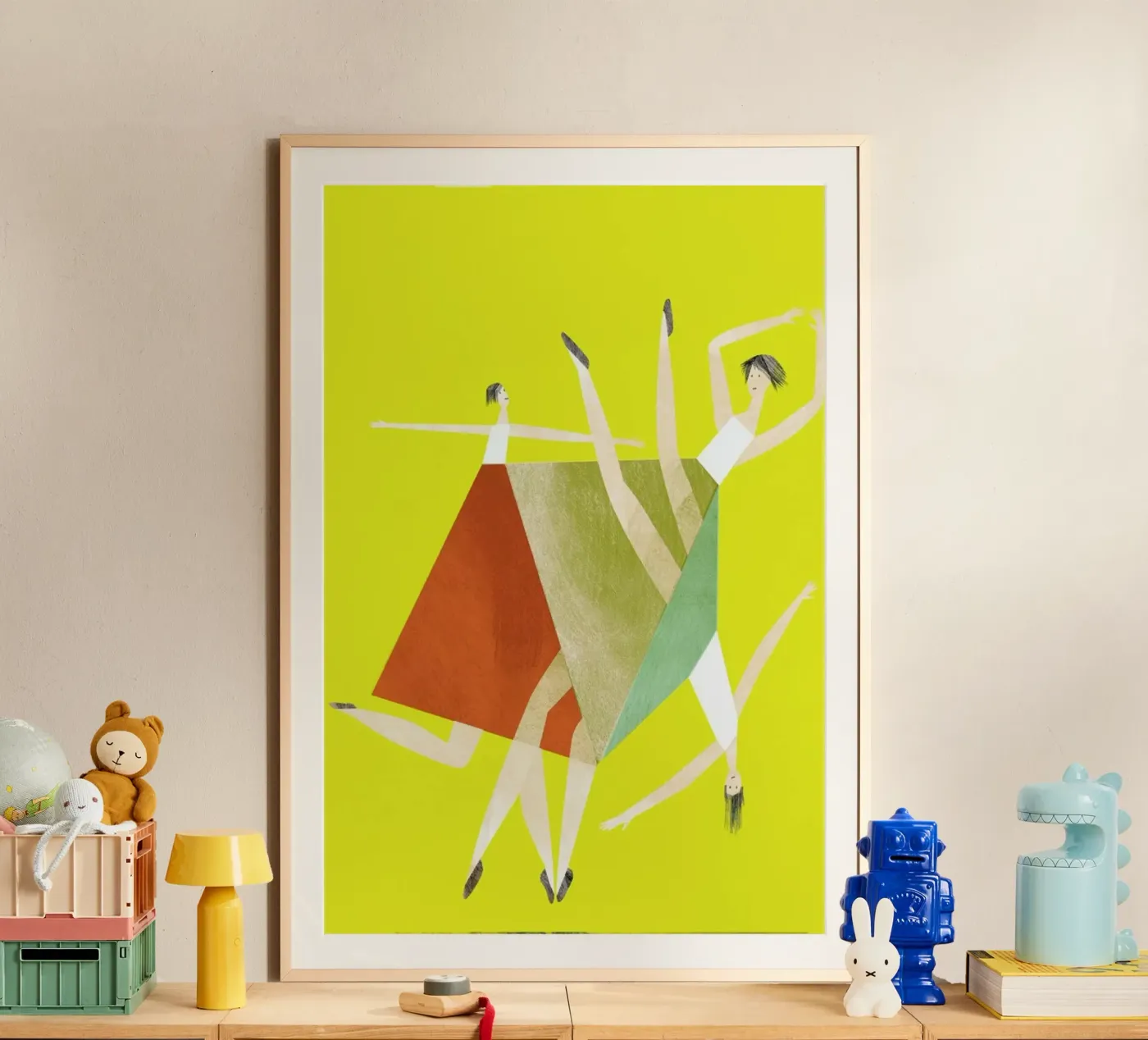 Dancing Yellow poster de Monika Aichele
