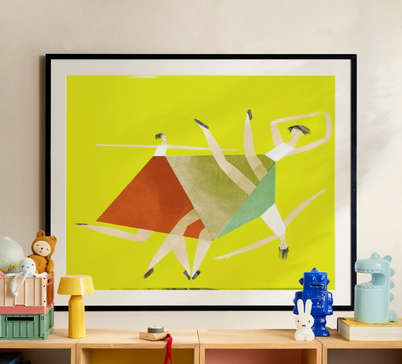 Dancing Yellow poster de Monika Aichele
