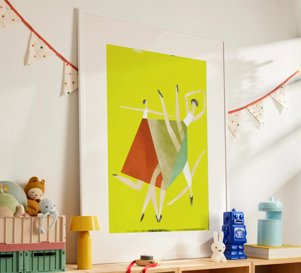 Dancing Yellow poster da Monika Aichele