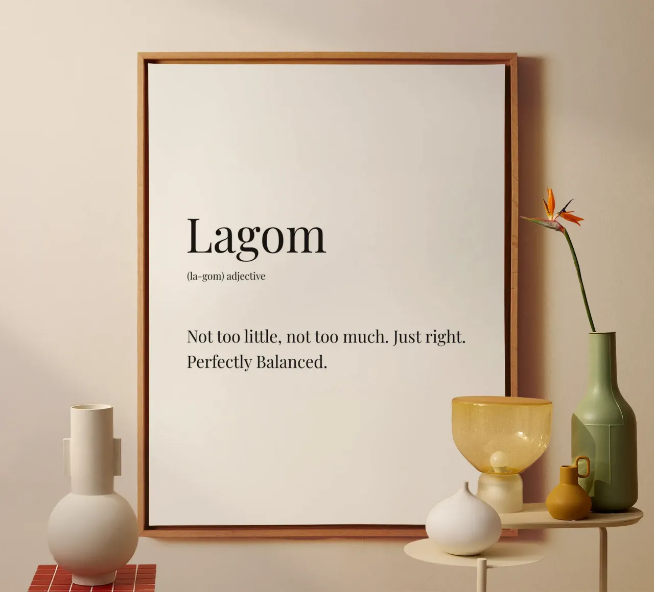 Appropriate definition canvas with Floater frame by Paigaam Studio