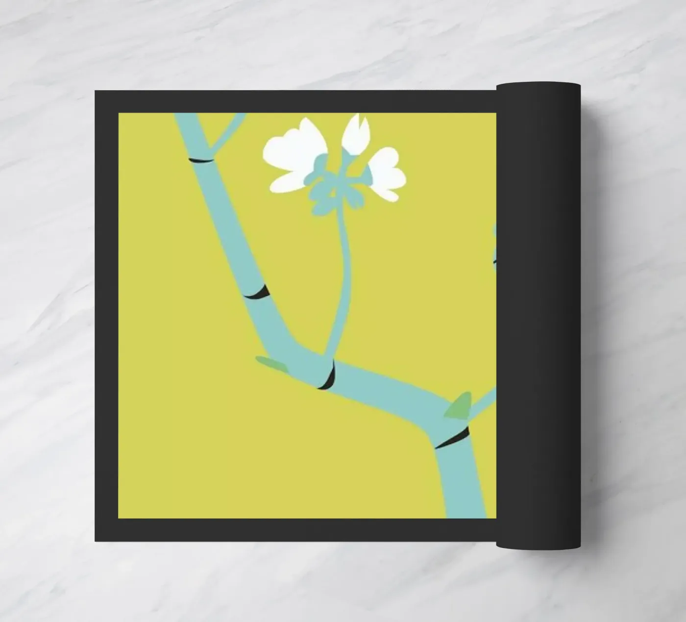 Geranium Gold deurmat van Monika Aichele