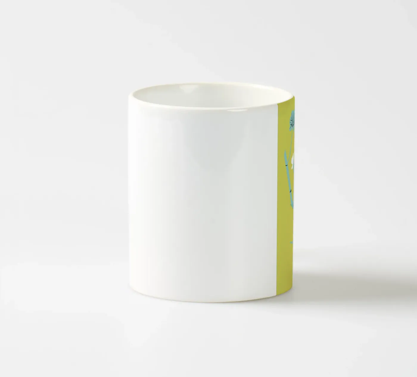 Geranium Gold ceramic mug by Monika Aichele