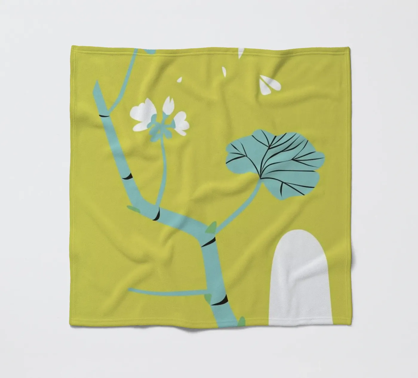 Geranium Gold fleecedeken van Monika Aichele