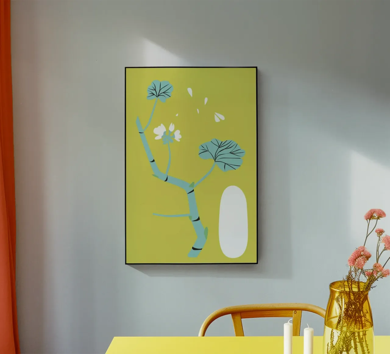 Geranium Gold plexiglass da Monika Aichele