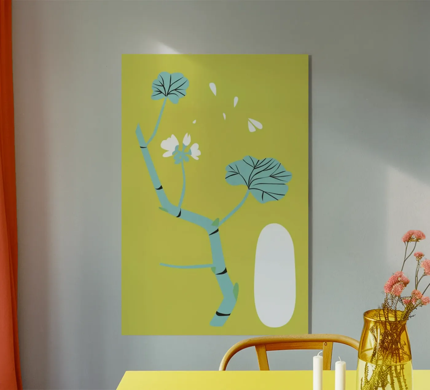 Geranium Gold plexiglass da Monika Aichele