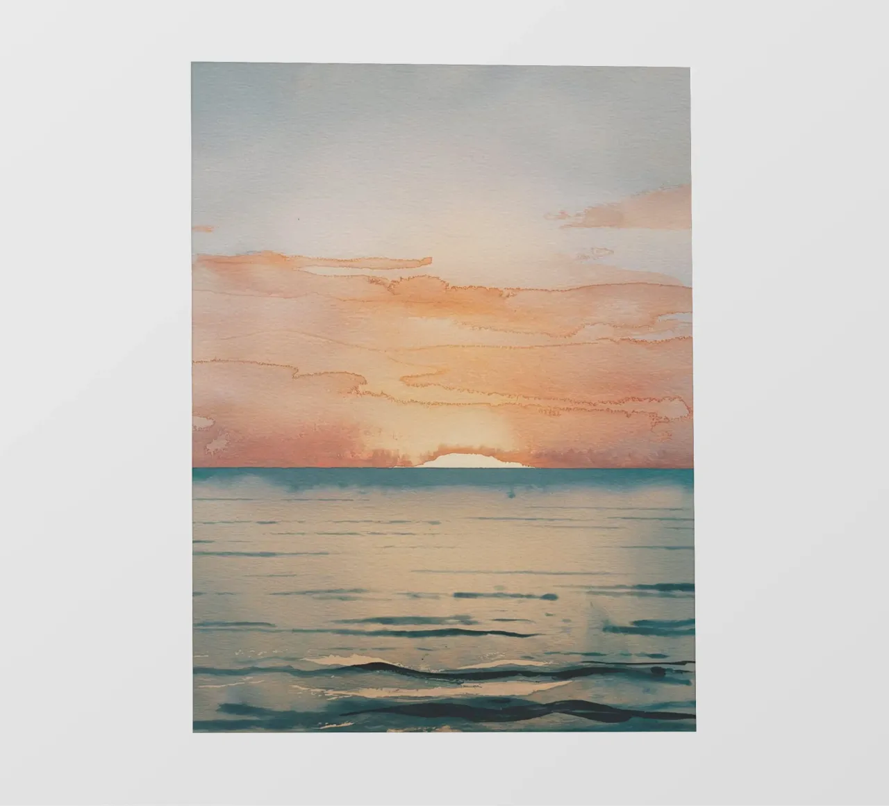 Tramonto in spiaggia telo in pvc da logic