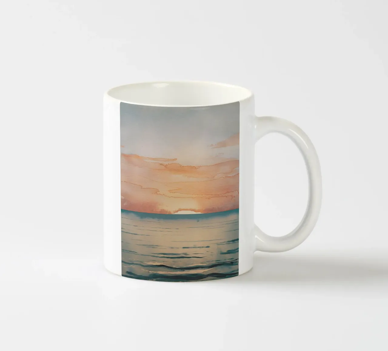 Tramonto in spiaggia tazza in ceramica da logic