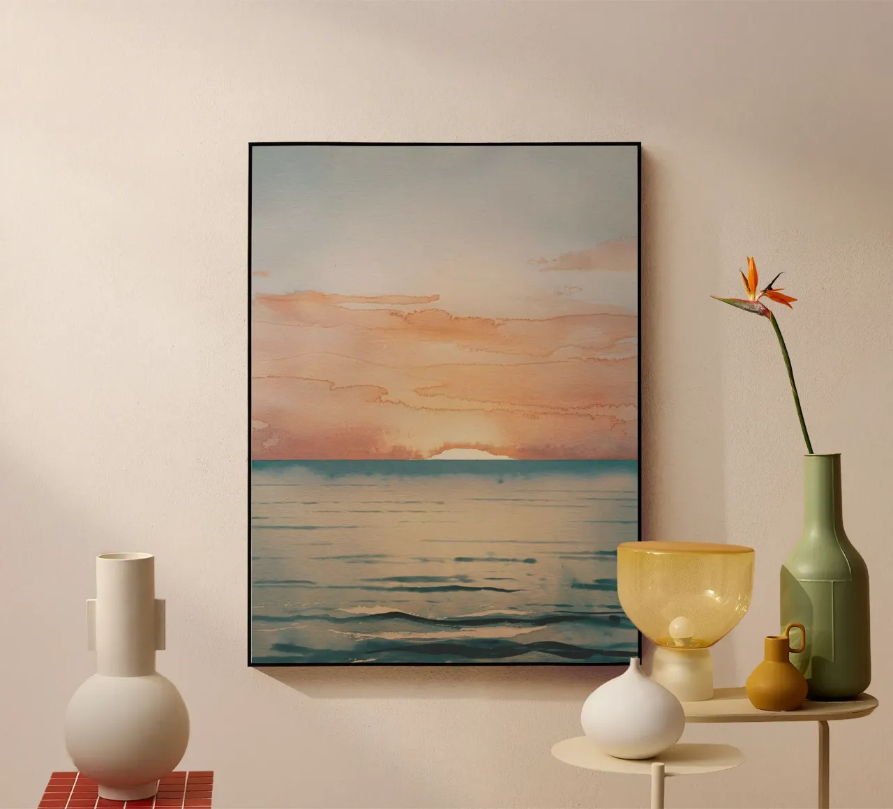 Tramonto in spiaggia plexiglass da logic