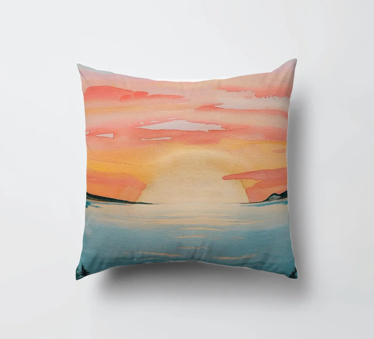 Tramonto in spiaggia cuscino da logic