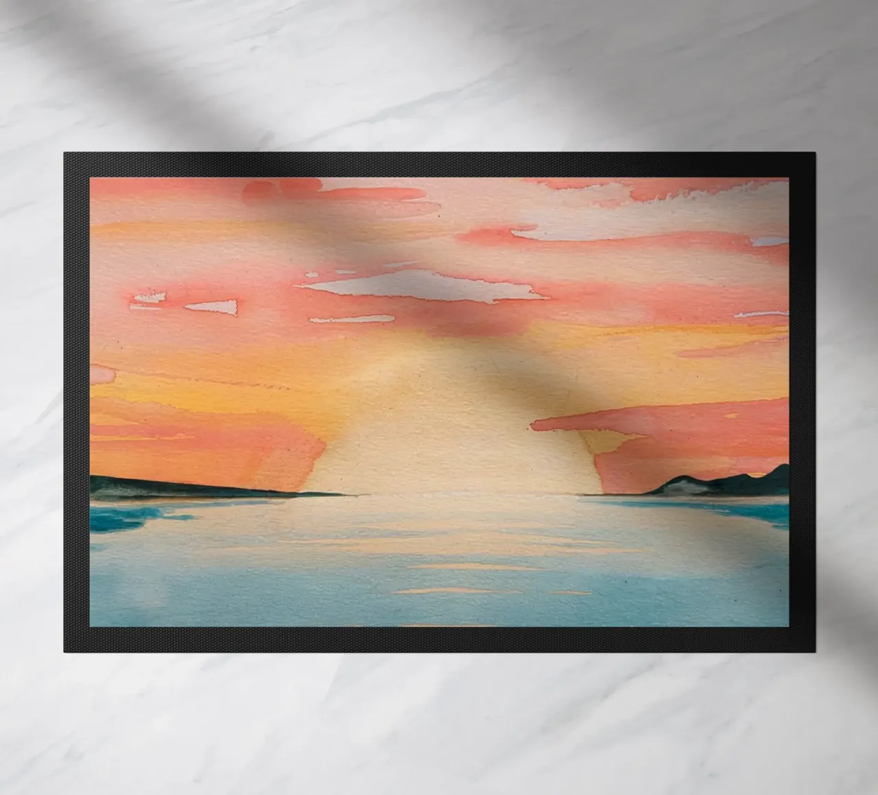 Tramonto in spiaggia zerbino da logic