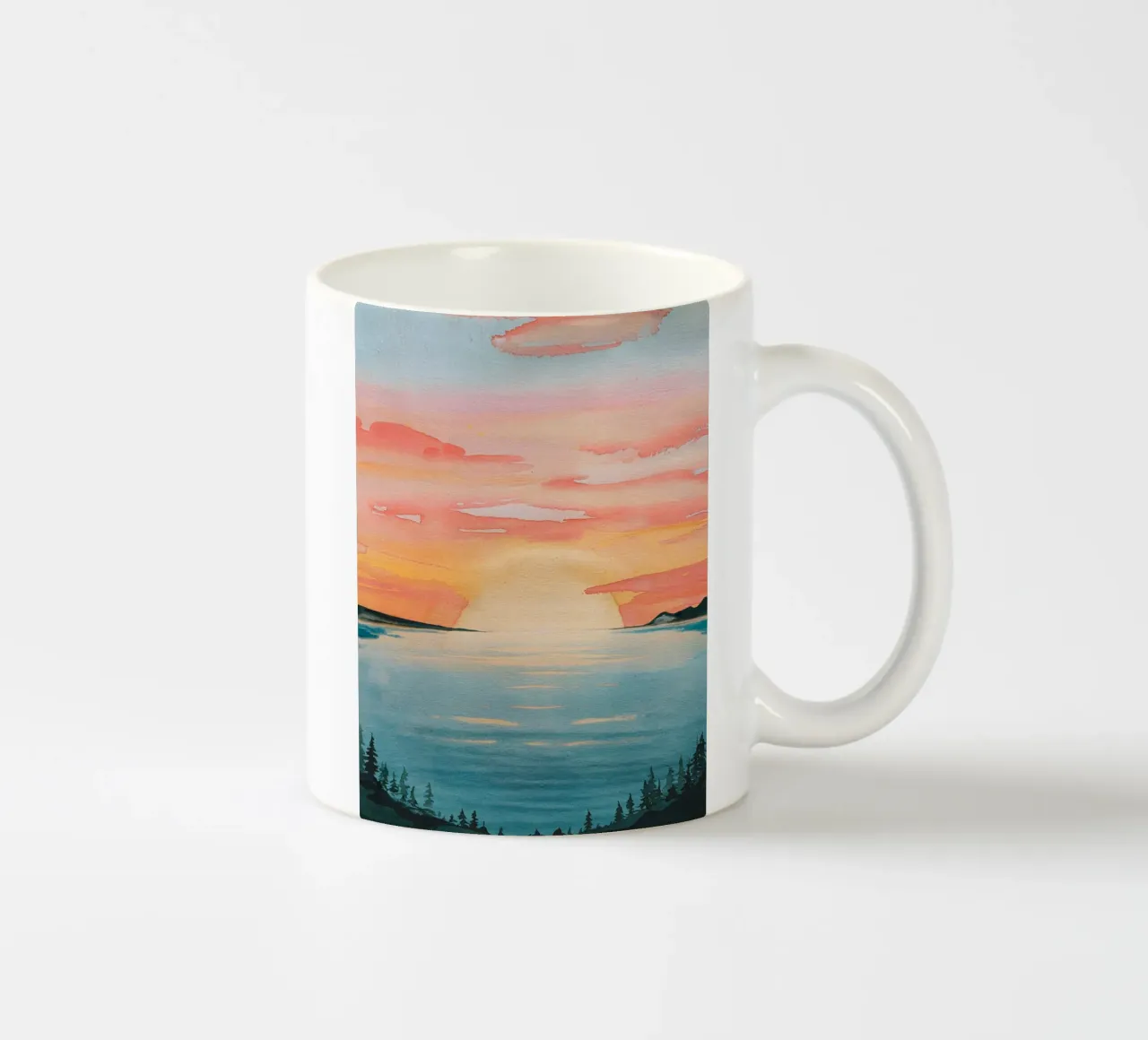 Tramonto in spiaggia tazza in ceramica da logic