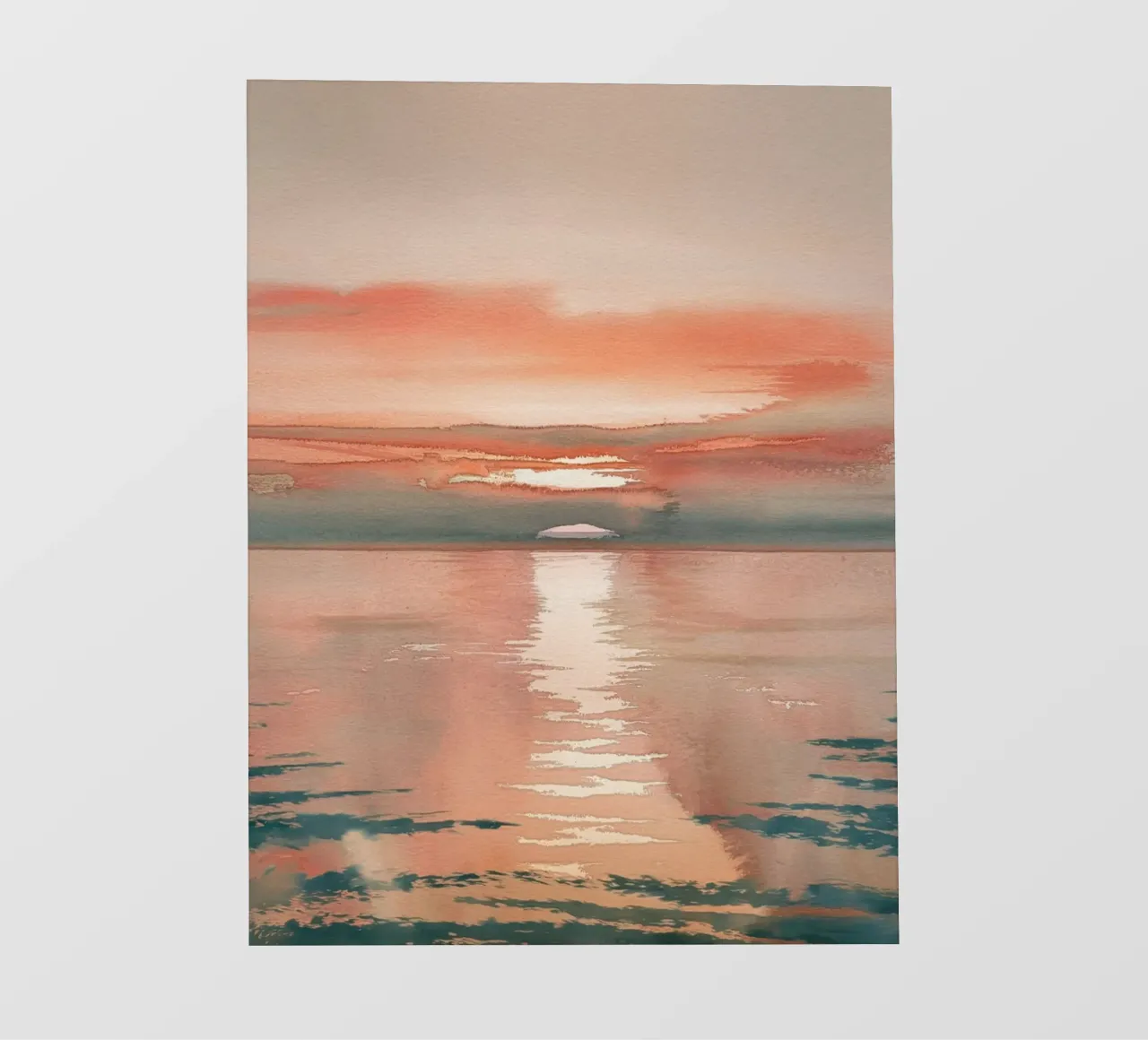 Tramonto in spiaggia telo in pvc da logic