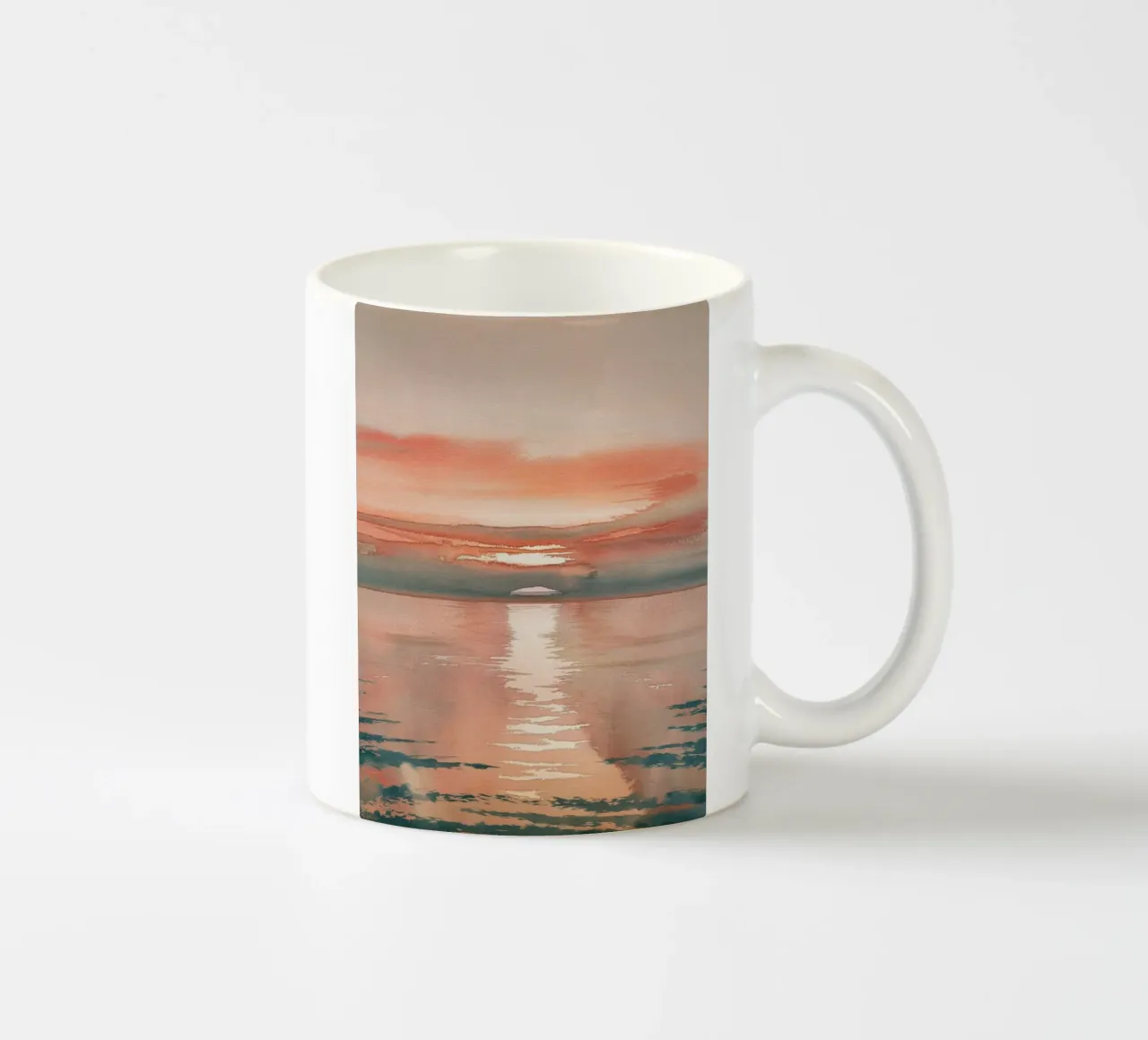 Tramonto in spiaggia tazza in ceramica da logic