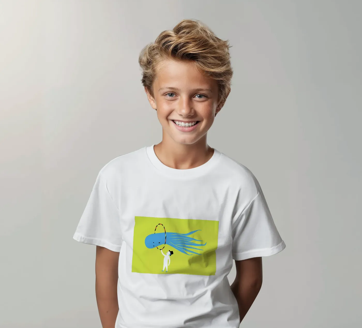 Jump kinder t-shirt van Monika Aichele