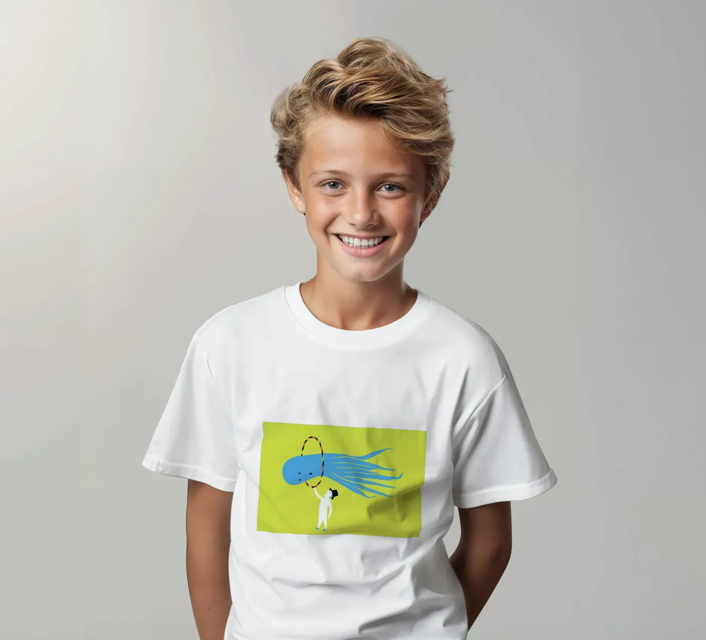 Jump kinder t-shirt van Monika Aichele
