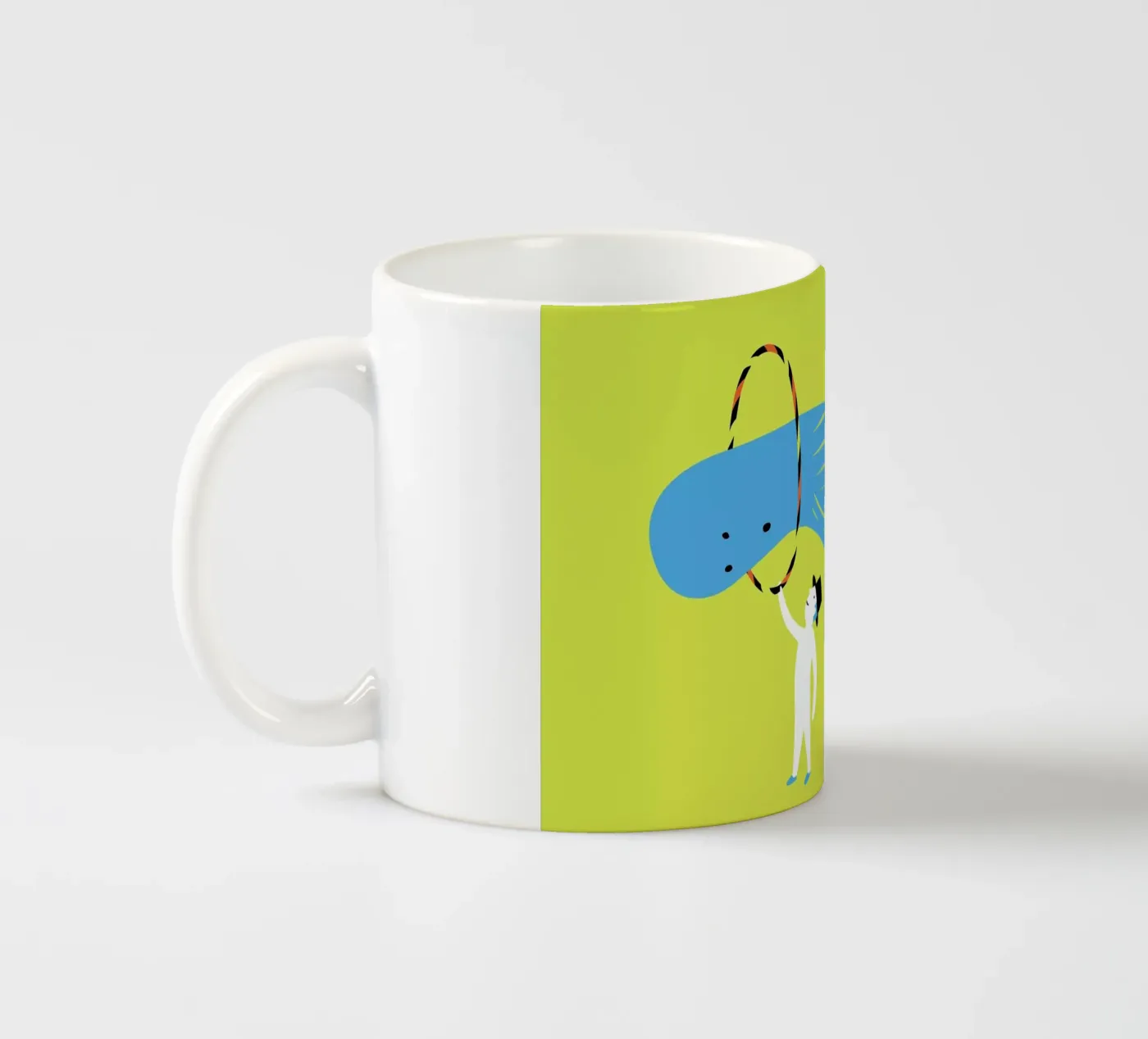 Jump ceramic mug by Monika Aichele
