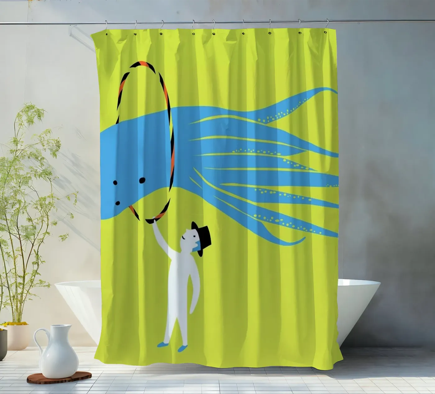 Jump douchegordijn van Monika Aichele