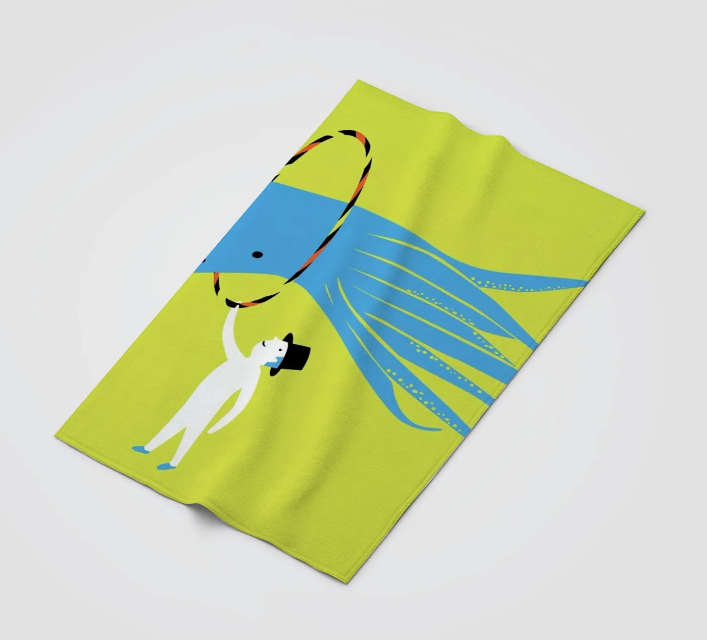 Jump fleece blanket by Monika Aichele