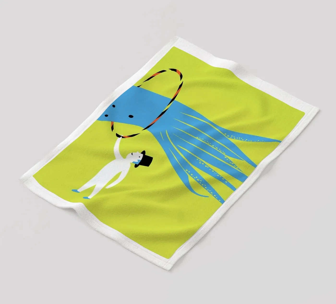 Jump fleece blanket by Monika Aichele
