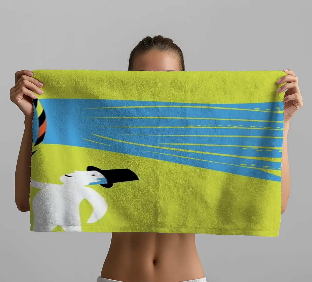 Jump badhanddoek van Monika Aichele