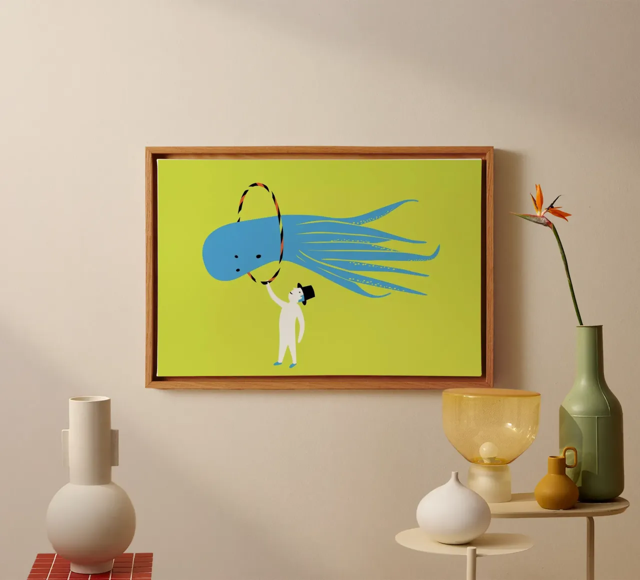 Jump canvas by Monika Aichele