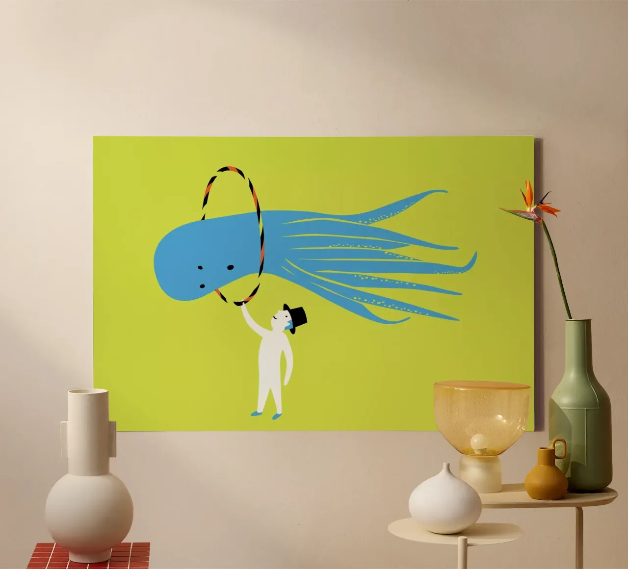 Jump canvas by Monika Aichele