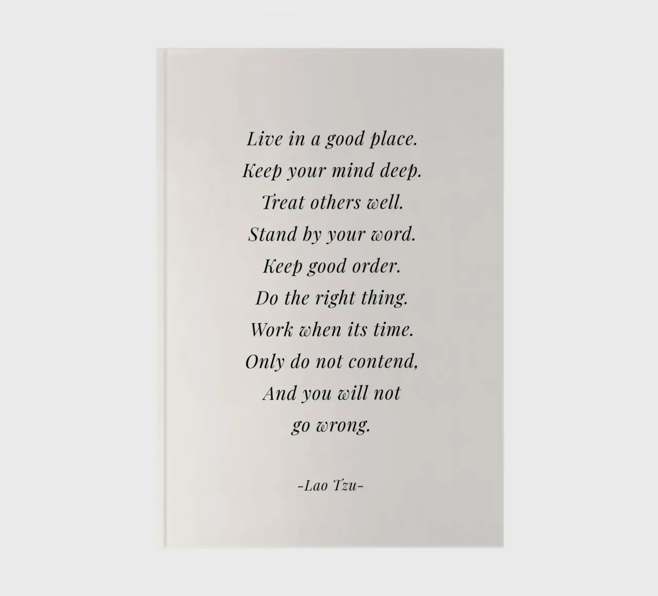 And you will not go wrong quote notebook by Paigaam Studio