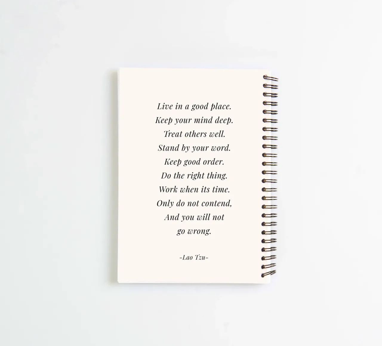 And you will not go wrong quote spiral notebook by Paigaam Studio