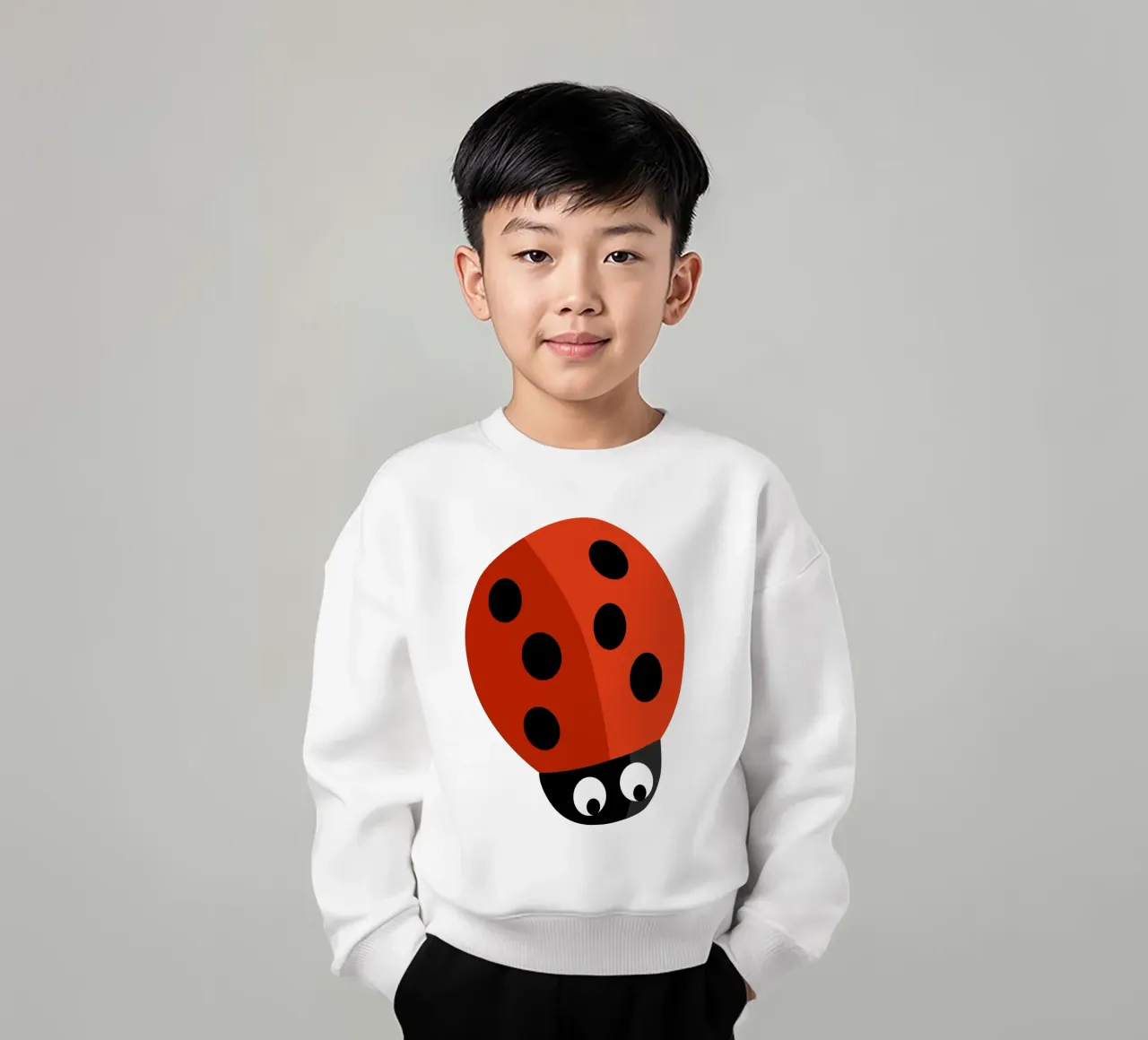 Coccinella felpa bambino da C.WILL