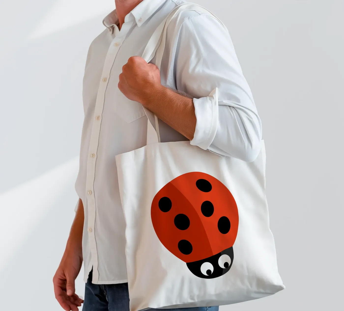 Ladybug tote bag by C.WILL