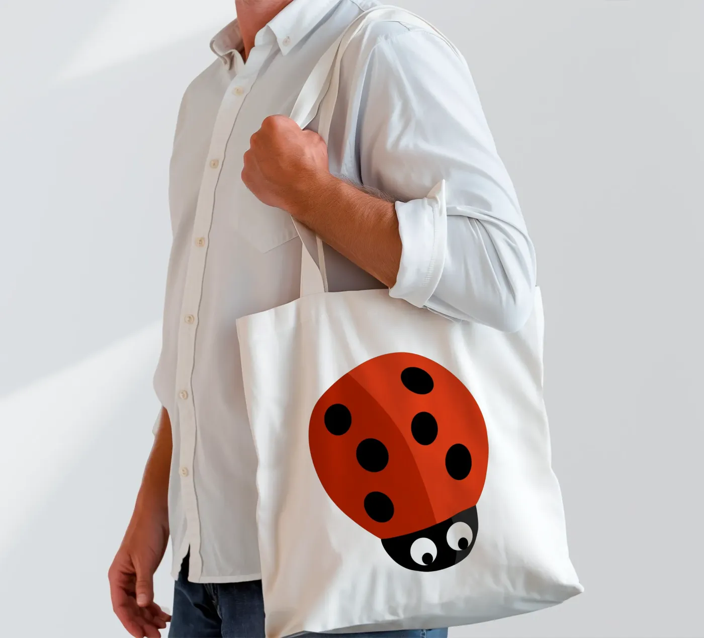 Ladybug tote bag by C.WILL