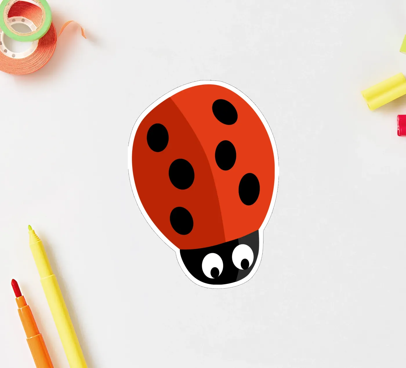 Coccinelle autocollant de C.WILL