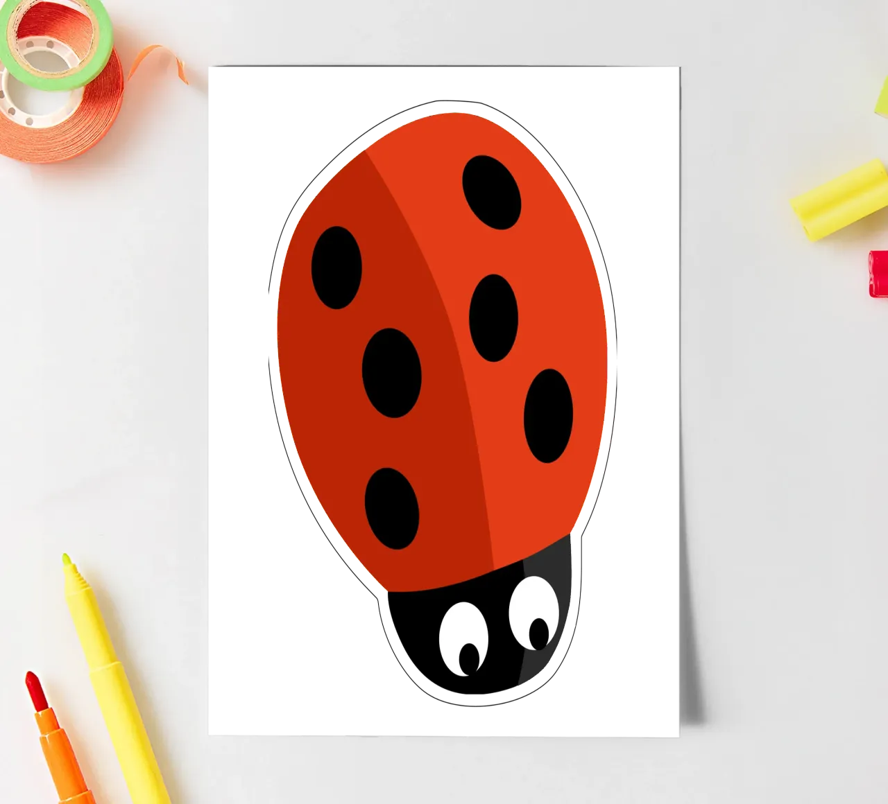 Ladybug sticker sheet by C.WILL