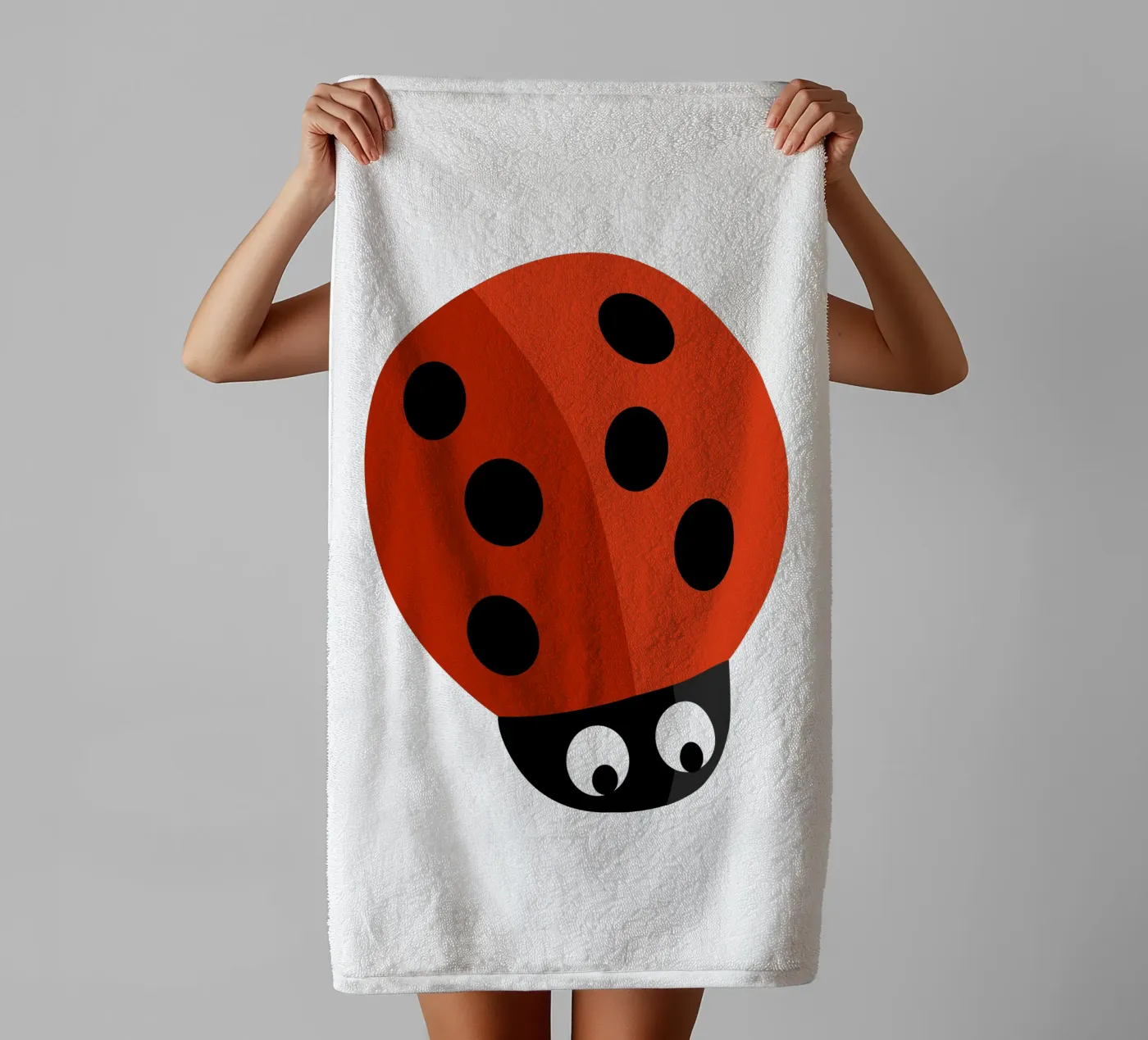 Lieveheersbeestje badhanddoek van C.WILL