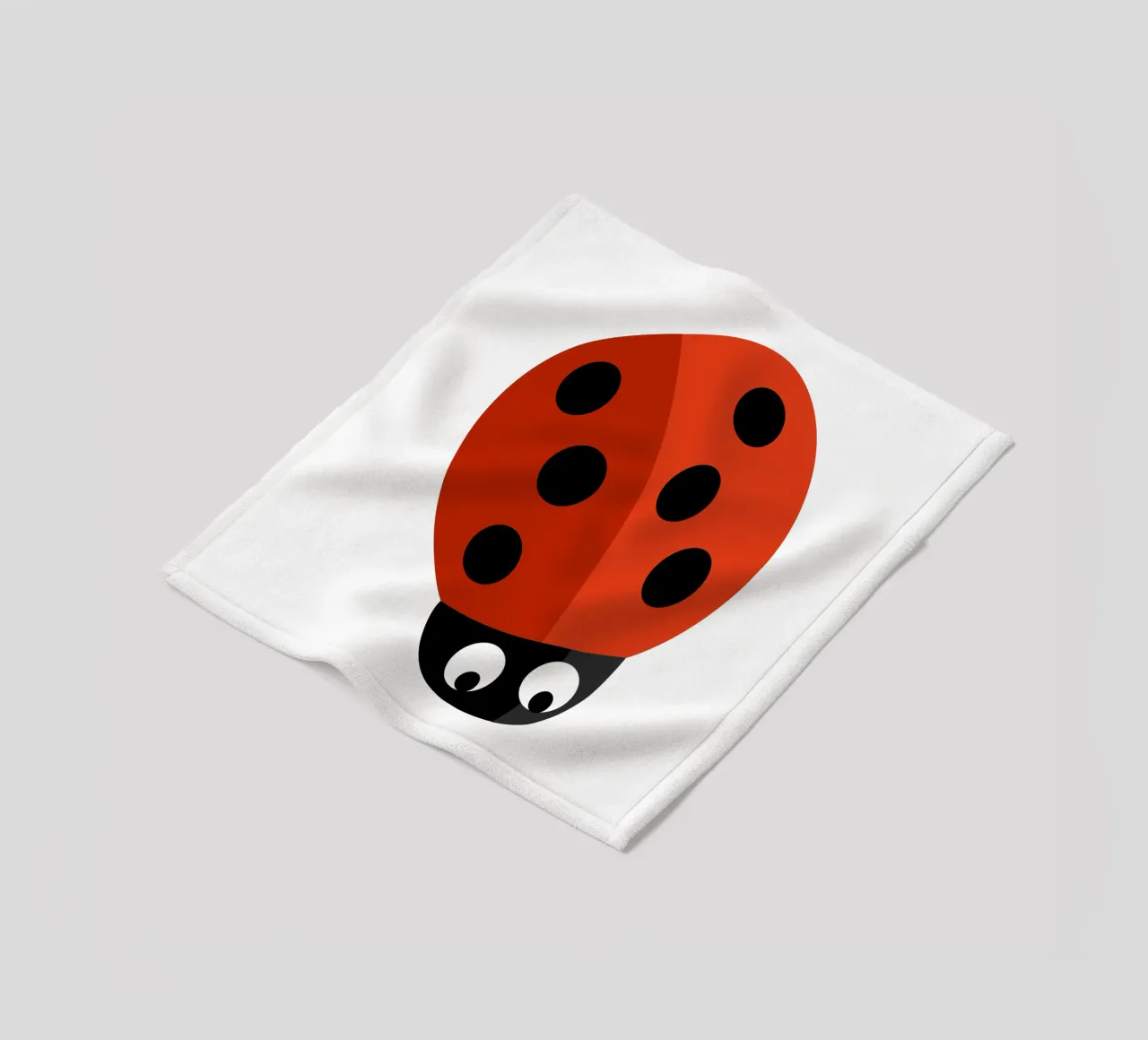 Ladybug fleece blanket by C.WILL