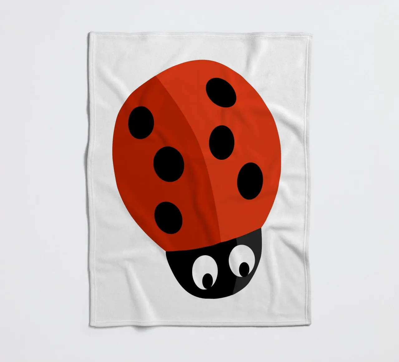 Ladybug fleece blanket by C.WILL