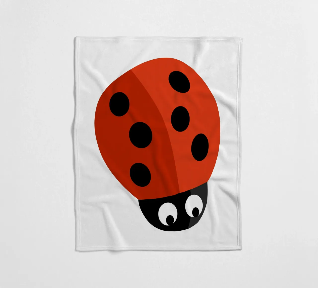 Ladybug fleece blanket by C.WILL