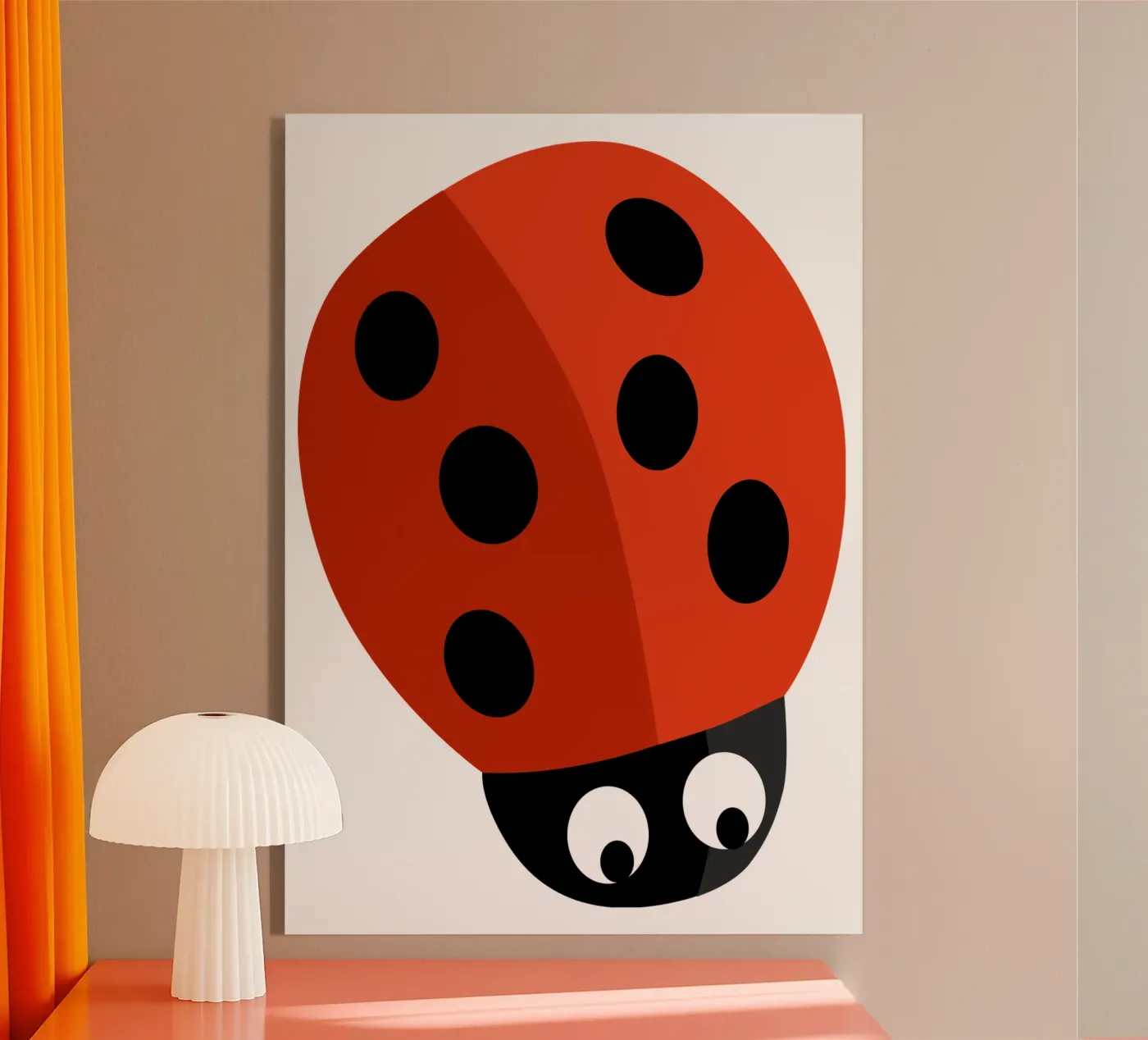 Lieveheersbeestje acryl van C.WILL