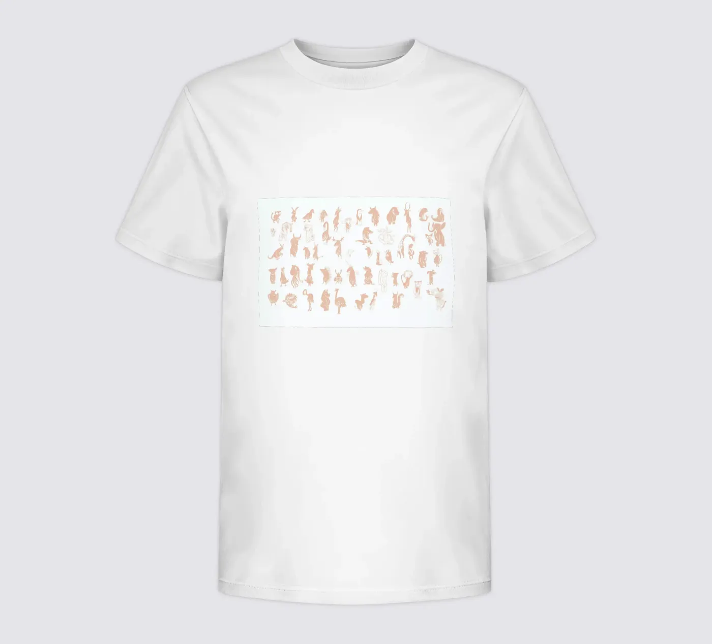 Naked t-shirt bambini da Monika Aichele