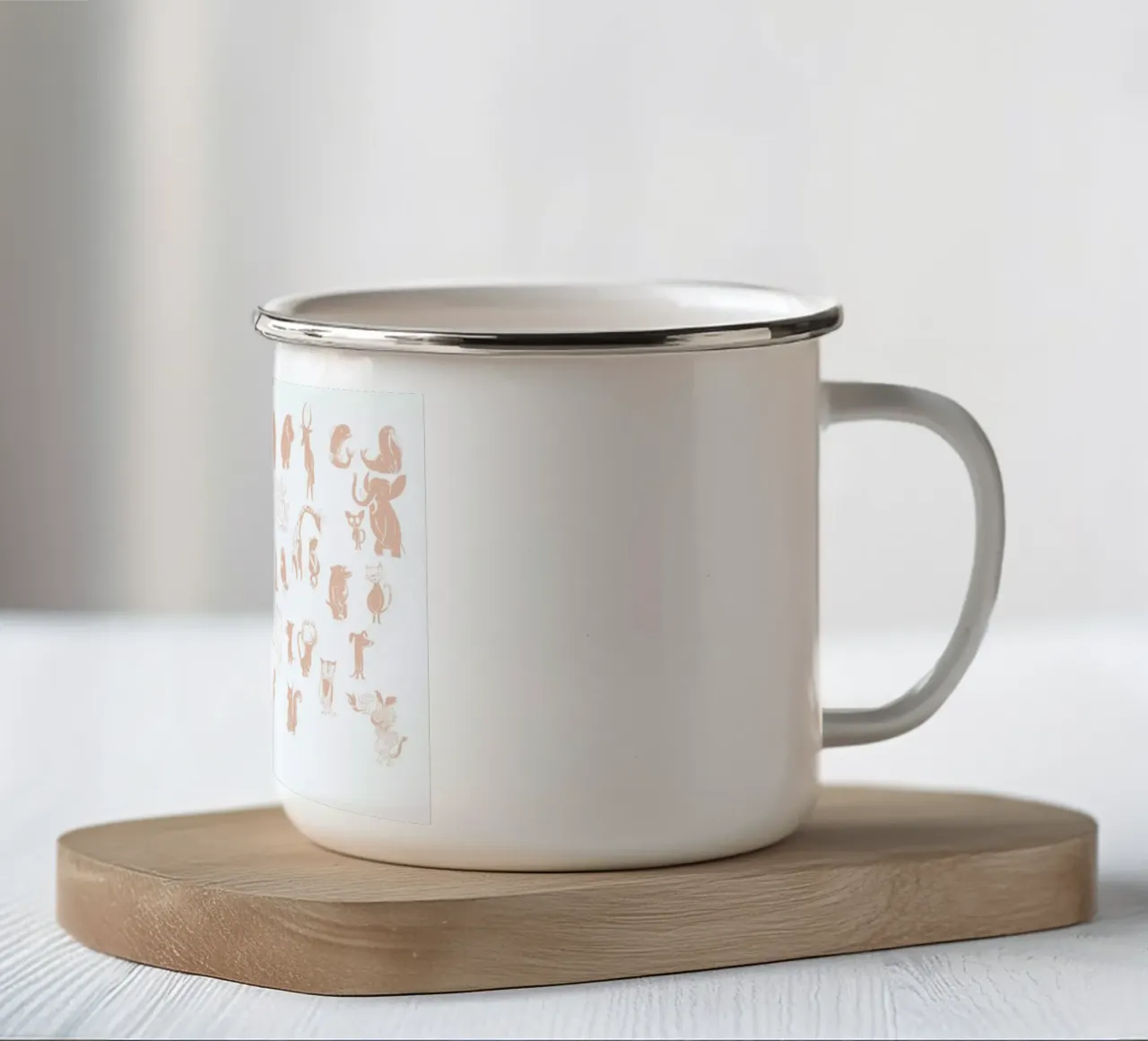Naked tazza in smalto da Monika Aichele