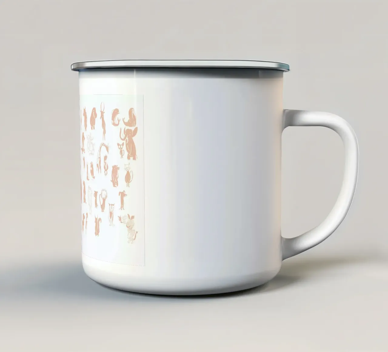 Naked tazza in smalto da Monika Aichele