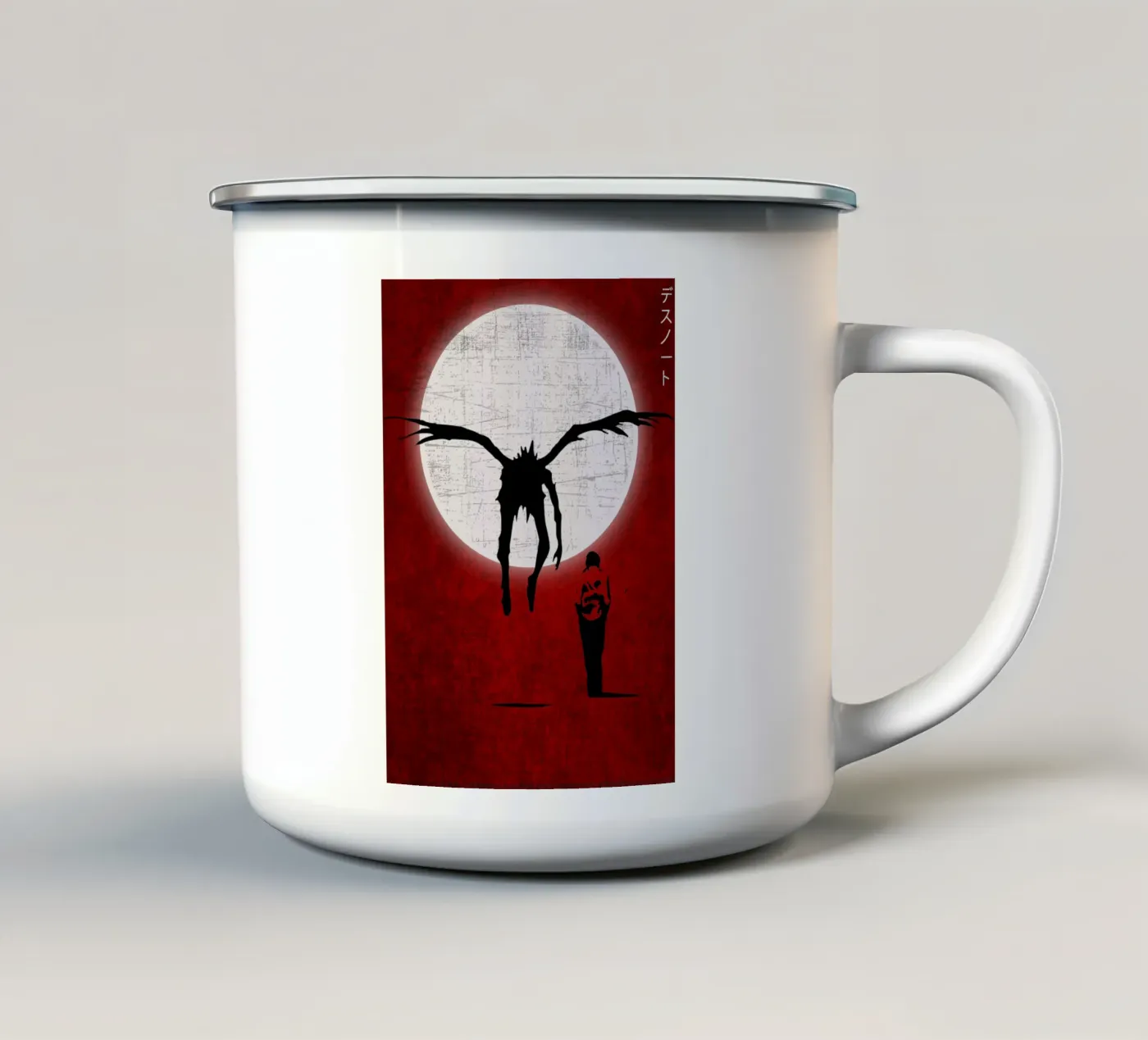 death note enamel mug by Huong Tran
