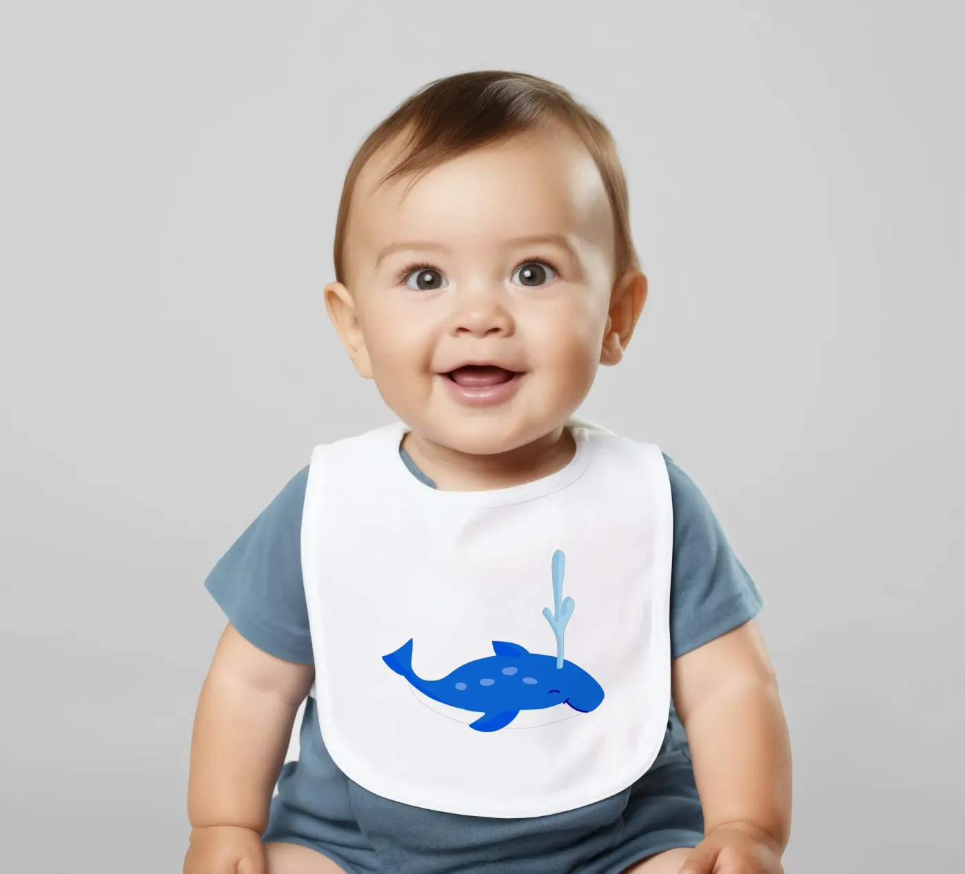 Whale bavaglino da C.WILL