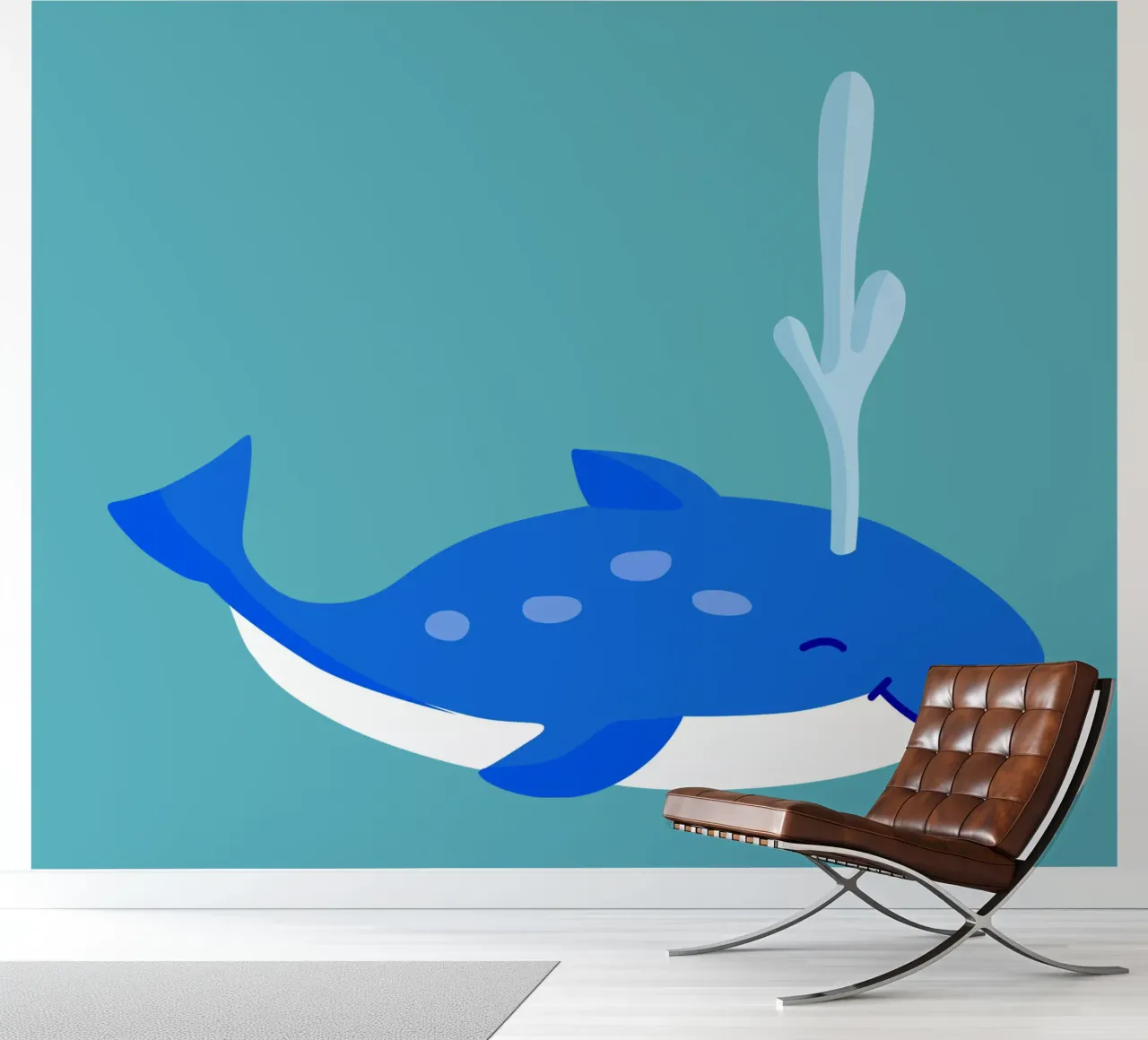 Walvis fotobehang van C.WILL