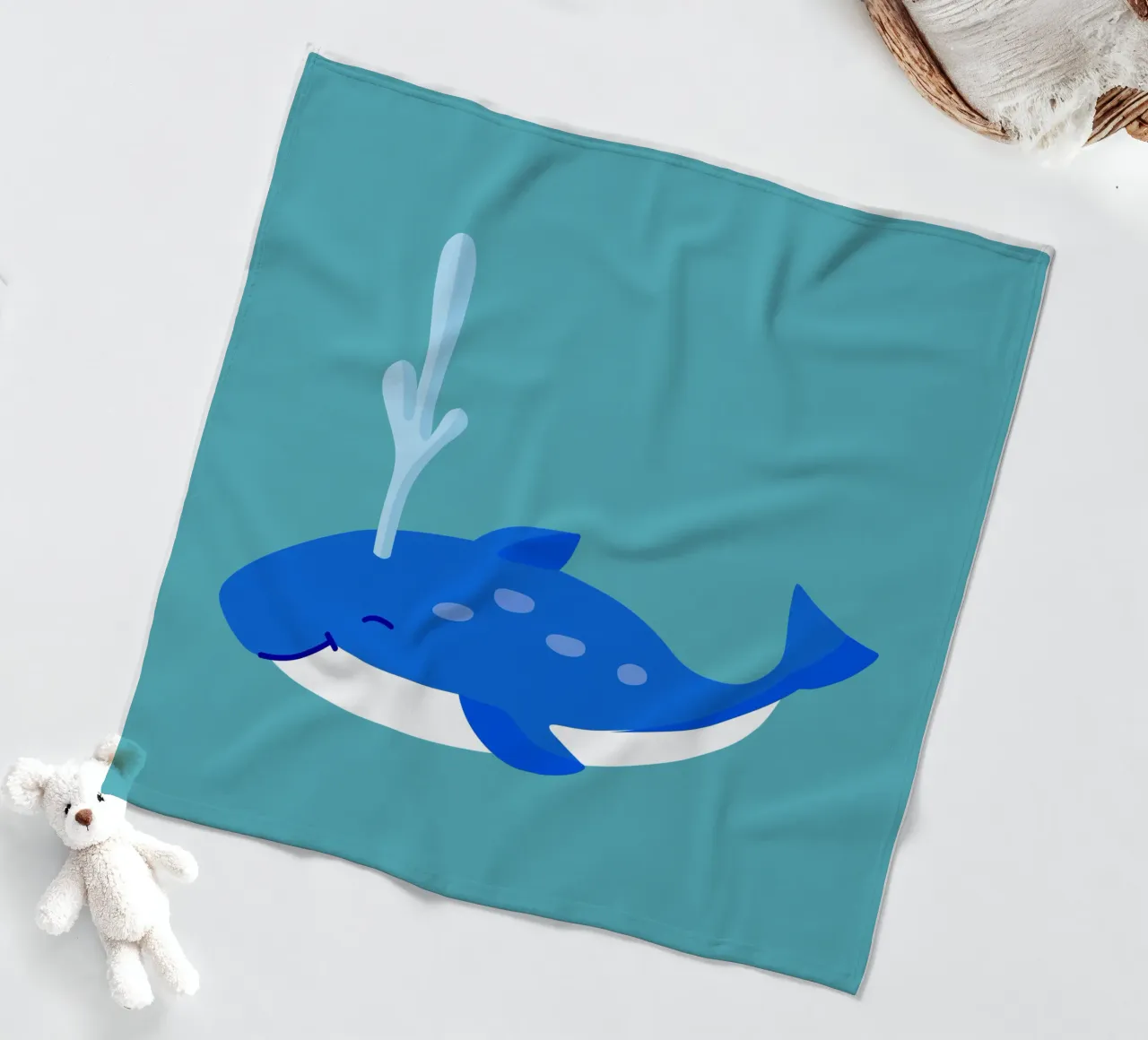 Whale fleecedeken van C.WILL